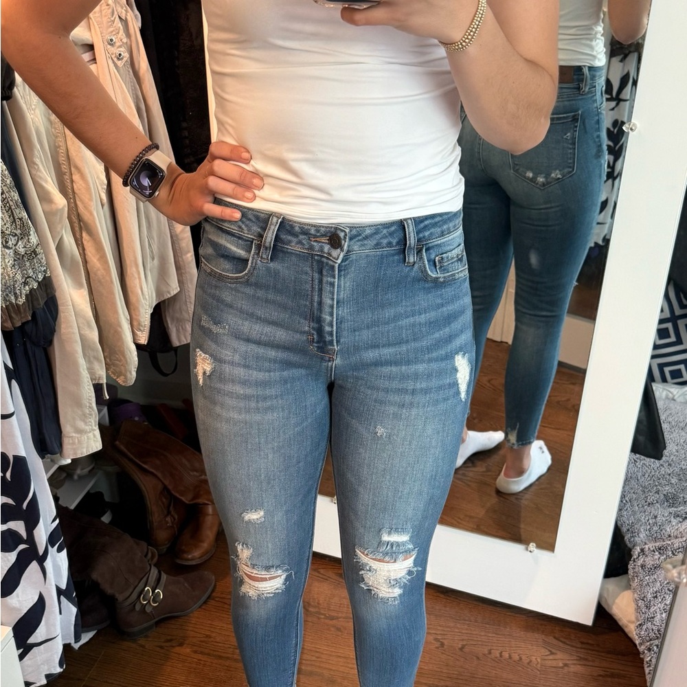 Hidden Women's Blue Distressed Jeans